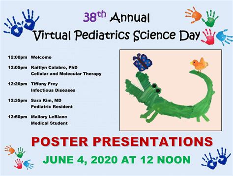 2020 Pediatrics Science Day Poster Presentation Department Of