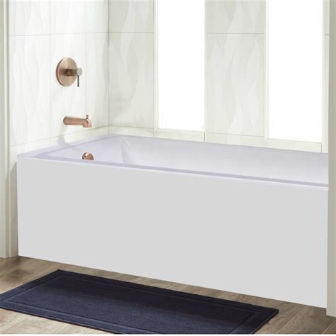 All bathtub surround kits imitate the look of tile but without the painstaking maintenance and lengthy installation process. Fine Fixtures Acrylic Apron 48" X 32" Alcove/Tile in ...