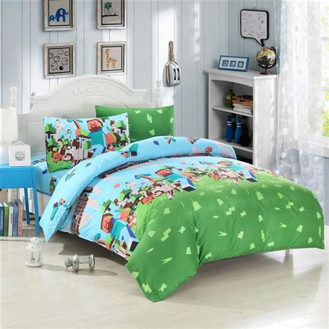 hot uk  usa size twin queen minecraft  bedding sets