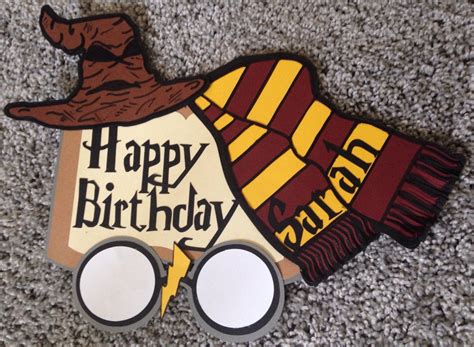Harry Potter Inspired Birthday Sign Gryffindor Slytherin