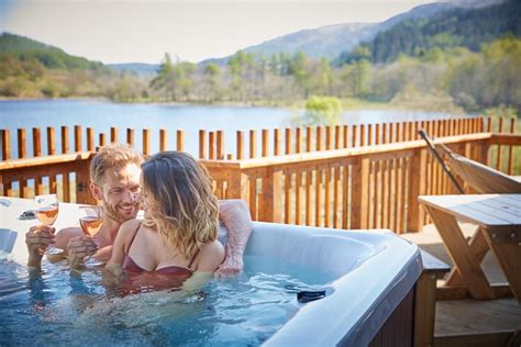 log cabins and lodges with hot tubs in scotland cabin hot tub hot tub holidays weekend