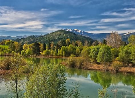 Nature Landscape Photography Spring River Mountains Trees Forest