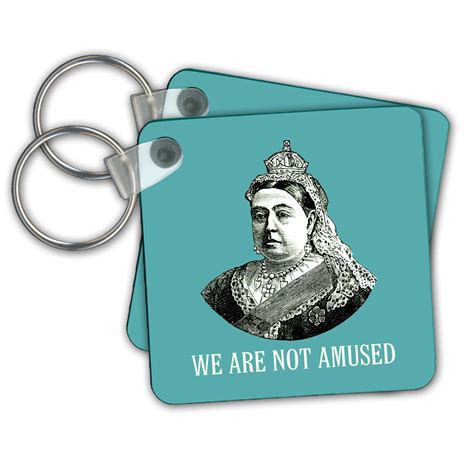3drose Funny Queen Victoria Design We Are Not Amused On Blue