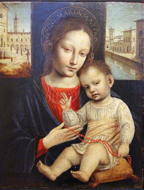 Ambrogio Bergognone Madonna And Child 1500 Italian Renaissance Art