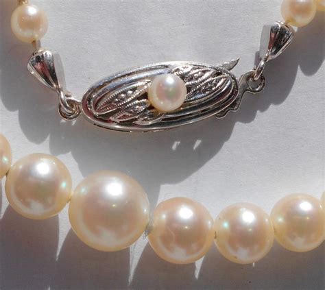 Kt Akoya Pearls White Gold Necklace Catawiki