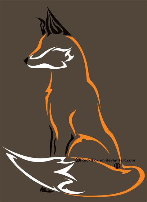 Fox Kitsune Fox Silhouette Horse Stencil Tribal Fox Fox Tattoo