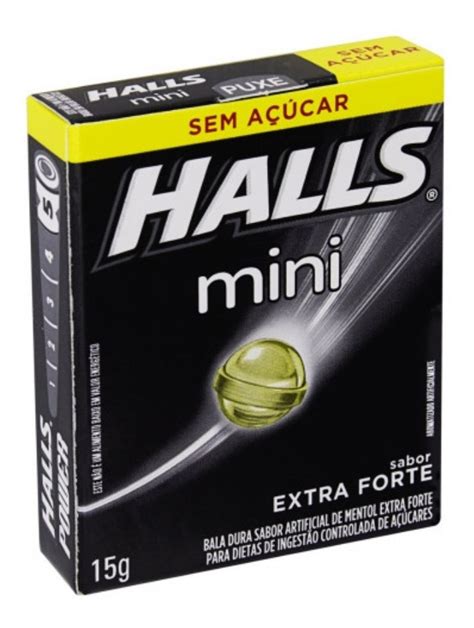 Kit Bala Halls Mini Com 72 Diet Sem Açúcar Escolha O Sabor Frete grátis