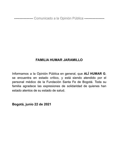 Alí Humar Una De Las Glorias De La Televisión Colombiana Se Encuentra