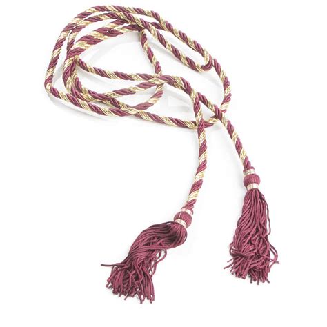 Gold And Burgundy Cord Tassel Garland Wire Rope String Basic