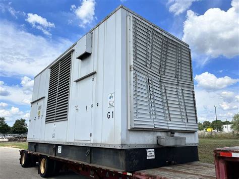 Used Cummins Dqkc Qsk60 G6 Diesel Generator 578 Hrs 13800v 2000 Kw