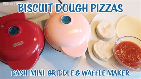 Dash Mini Griddle 🍕 Biscuit Dough Pizzas 🍕 Dash Mini Waffle Maker Youtube