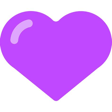 Purple Heart Emoji Clipart Free Download Transparent Png Creazilla
