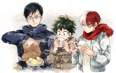 Boku No Hero Academia Tenya Iida Midoriya Izuku Shouto Todoroki