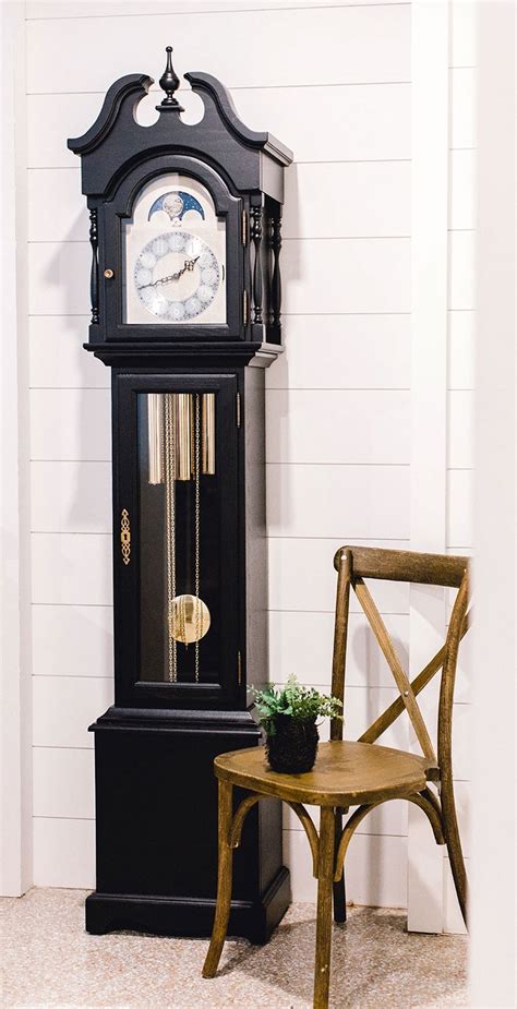 Alexandria Grandfather Clock Black By Hermle Clocks Hermle