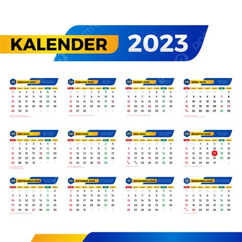 Kalender 2023 Lengkap Hari Libur Cuti Bersama Jawa Dan Hijriyah Png