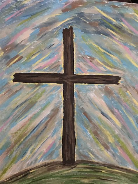 The Old Rugged Cross Painted By Terri Reid Purchase This One Of A Kind