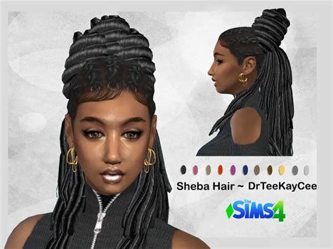 Sheba Hairstyle By Drteekaycee The Sims Resource Sims 4 Hairs Dea