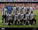 Udinese team group line-up before the the UEFA Champions League Stock ...