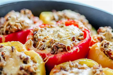 best stuffed firm bell pepper recipe with ground beef snug and cozy life