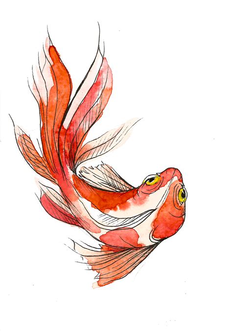 Watercolor Koi Fish On Behance Koi Watercolor Watercolor Koi Fish