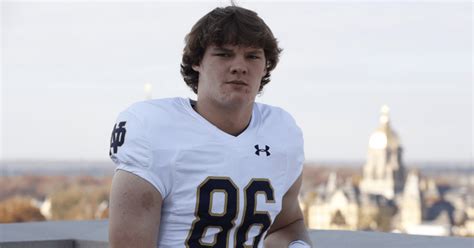 Te Commit Cooper Flanagan Moves Notre Dame Official Visit