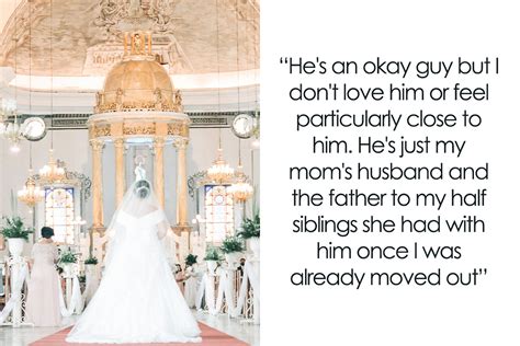 Mom Gets Mad Over Daughters Refusal To Let Stepdad Walk Her Down The Aisle Bored Panda