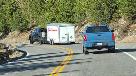 Spied New 2022 Toyota Tundra Prototype Is Caught Towing A Trailer In