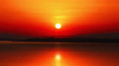 Download Sunset Reflections Lake Nature Wallpaper 1920x1080 Full