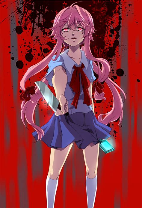 Yuno Gasai Phone Wallpapers Wallpaper Cave