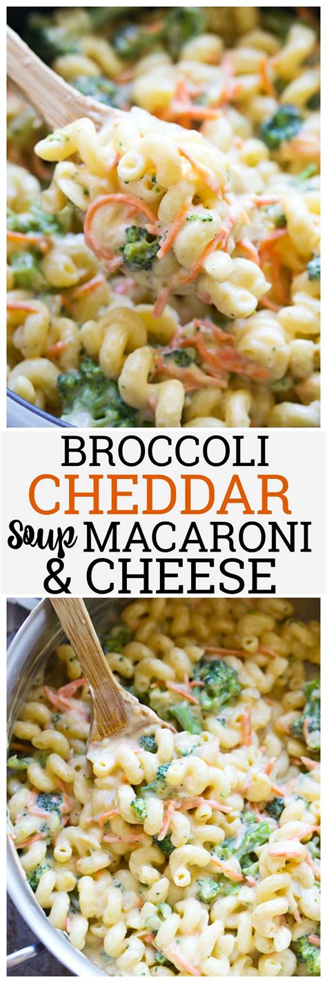 Made with condensed tomato soup. Broccoli Cheddar Soup Mac and Cheese | Recipe | Yummy pasta recipes, Broccoli cheddar, Mac, cheese