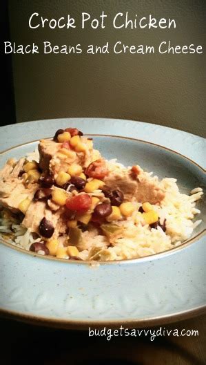 Crock pot creamed chicken is tender, juicy and full of flavor. Crock Pot Chicken With Black Beans and Cream Cheese ...