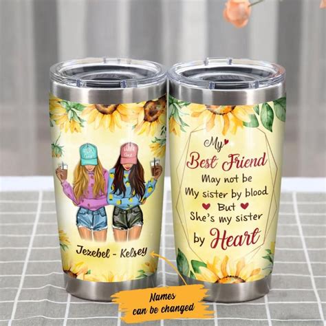 Personalized Best Friends Girl Steel Tumbler Ag51 27o47