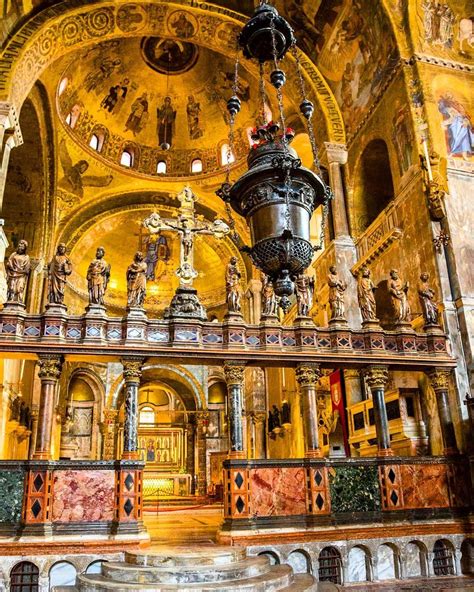 Inside Basilica Di San Marco Venice Italy Travelgram