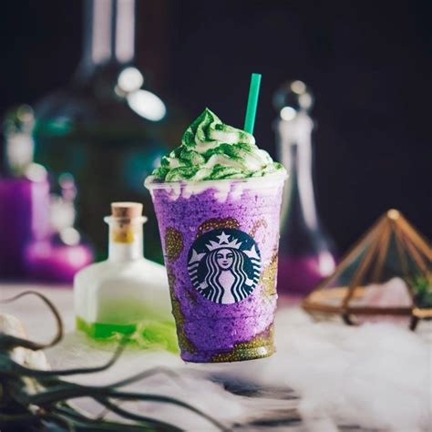 Halloween themed renders, modeled in blender rendered with cycles. Starbucks has launched a new Halloween-themed drink called the Witch's Brew Crème Frap ...