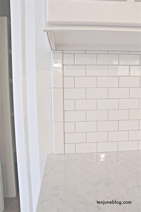20 White Subway Tile With Gray Grout Bathroom
