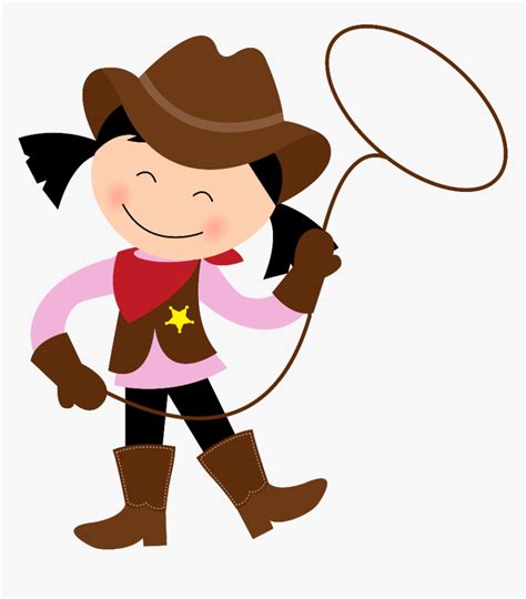 Cowboy Cowgirl Cartoon Clip Art Cowboy Cowgirl Lasso Clipart Hd Png