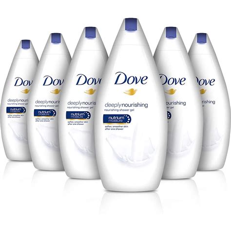 Dove Deep Moisture Deeply Nourishing Body Wash 500ml Pack Of 6