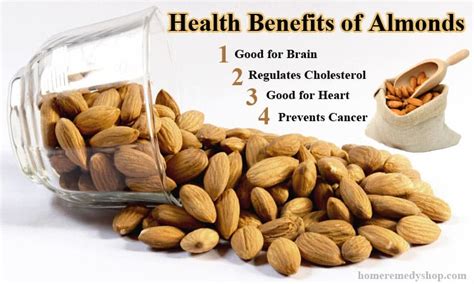 13 Health Benefits Of Almonds Home Remedies