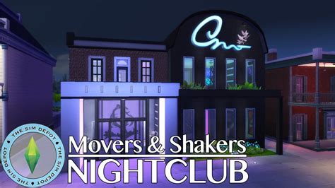 The Sims 4 Nightclub Build Movers And Shakers Youtube