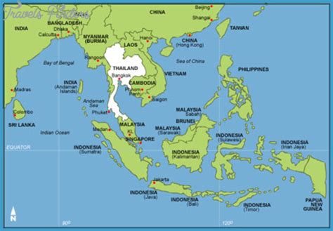 Southeast Asia Travel Map Travelsfinderscom