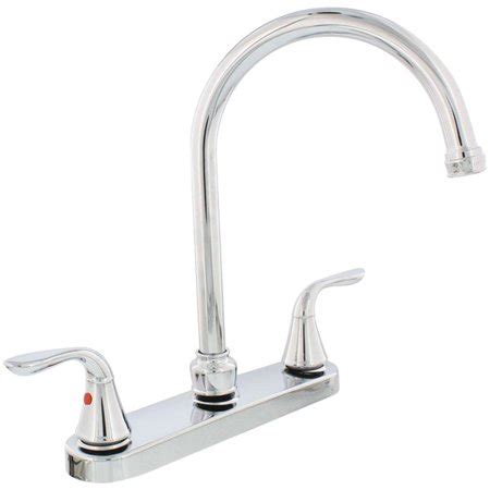 Shop for gooseneck kitchen faucets at walmart.com. AquaPlumb(R) 1558030 Chrome-Plated 2-Handle Gooseneck ...