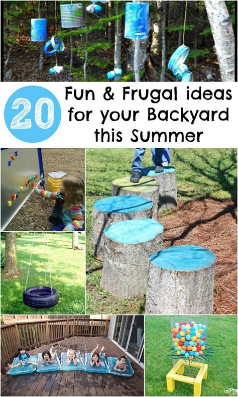 20 Fun And Frugal Ideas For Your Backyard This Summer