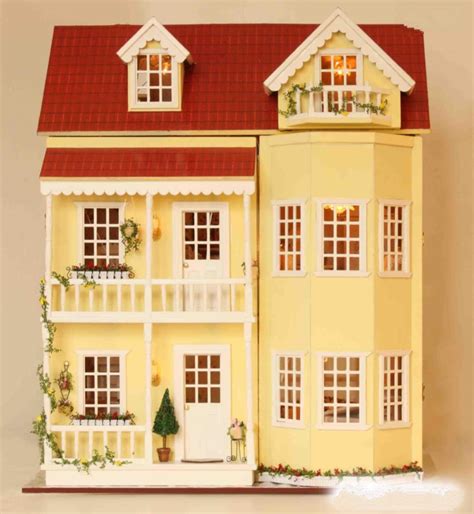 Modern Dollhouse Miniature With Furniture European Style Diy Etsy