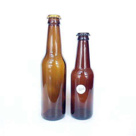 cheap 250ml 330ml brown glass beer bottles with crown cap