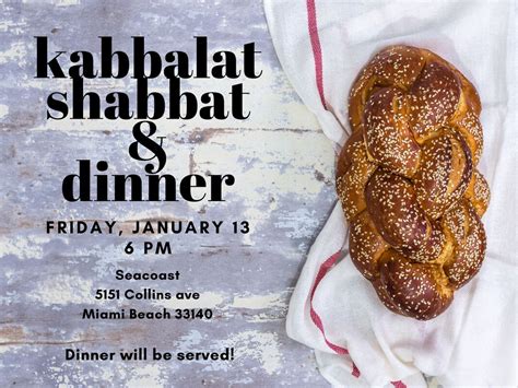 Shabbat Dinner Jan 13 2023 Kodesh House