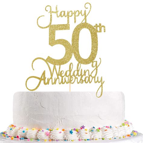 Buy Wedding 50th Anniversary Cake Topper Wedding Anniversary Party