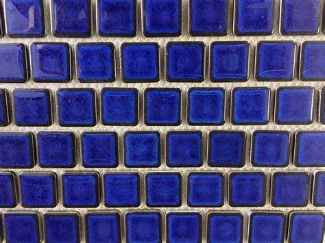 34 Cobalt Blue Tile Square Porcelain Mosaic Tile