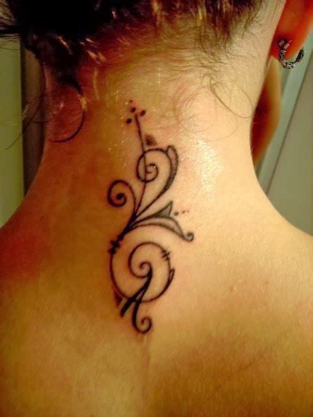 The regions of the spine have specific names: Neck Tattoos Designs for women 2015