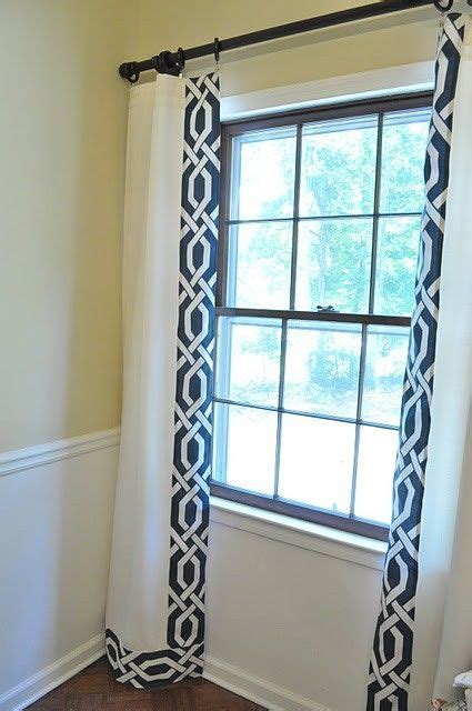 Antiqued mirror console is from curry & co. Navy and Cream--Trellis Drapes | Custom drapes, Buy ...