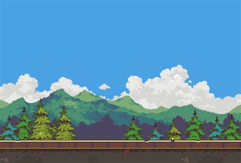 Pixpil On Twitter Pixel Art Landscape Pixel Art Games Pixel Art